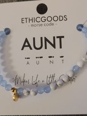 NEW ETHICGOODS "AUNT" Beaded Bracelet